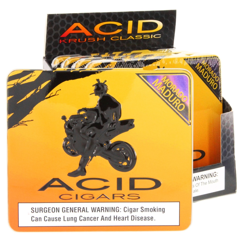 Acid Small Cigar Purple (Juggernaut) Krush Tin of 5 - 4" x 32