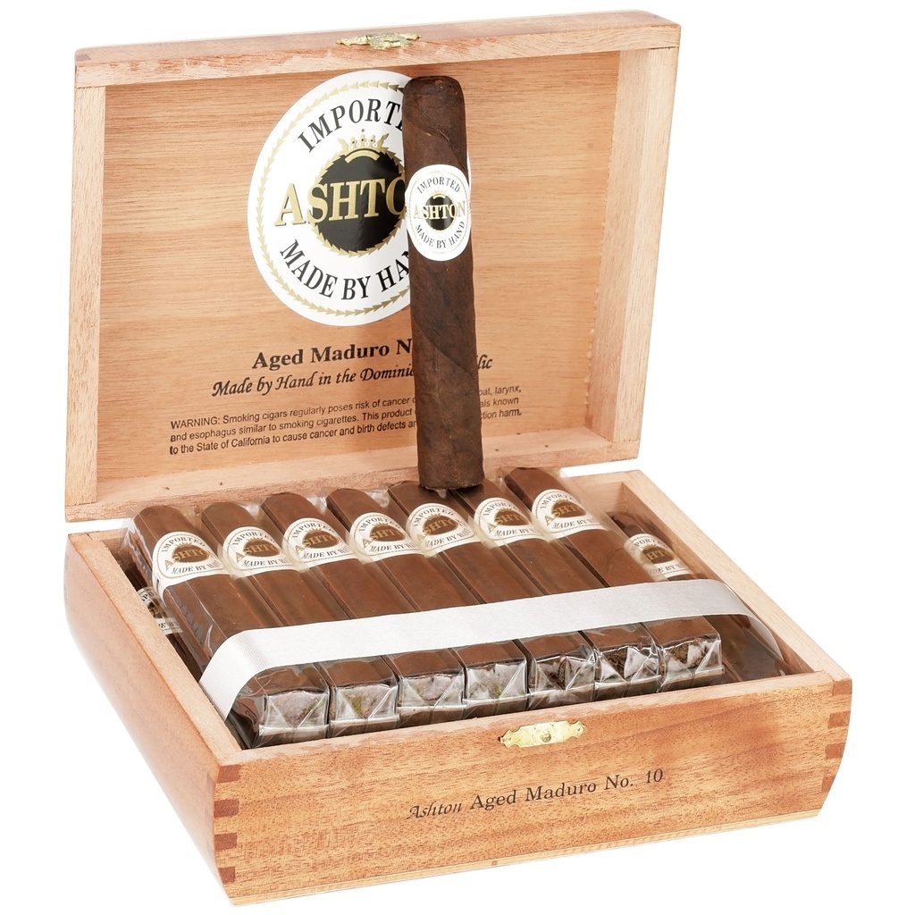 Ashton Aged Maduro No. 10 Box of 25 - 5" x 50