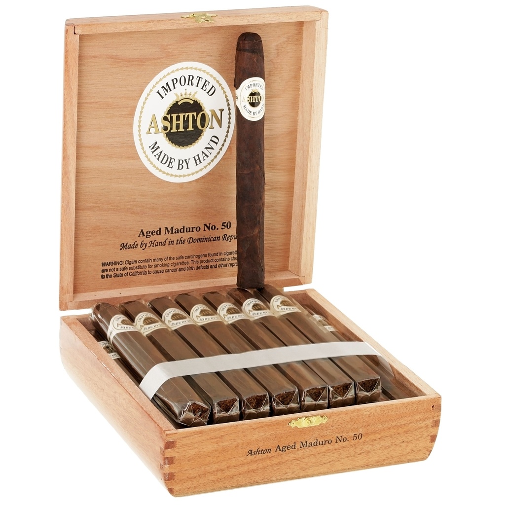 Ashton Aged Maduro No. 50 Box of 25 - 7" x 48