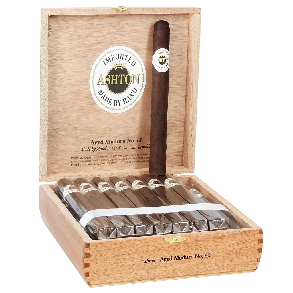 Ashton Aged Maduro No. 60 Box of 25 - 7" 1/2 x 52