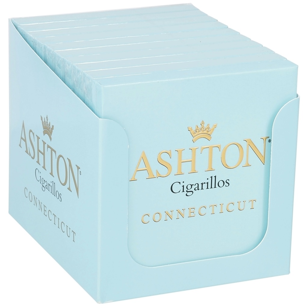 Ashton Small Cigars  Connecticut Cigarillos 3"3/4 * 26