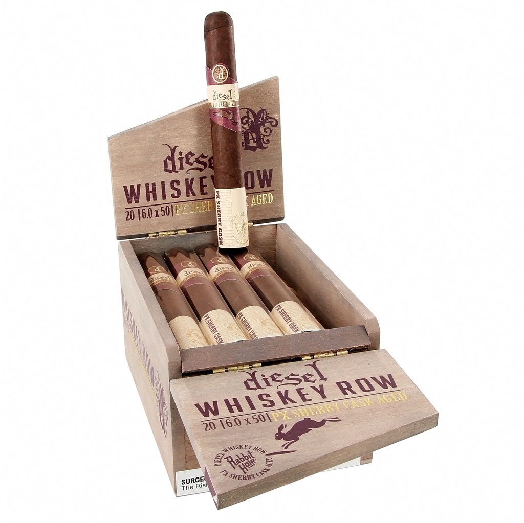 Diesel Whiskey Row Sherry Toro Box of 20 - 6" x 50