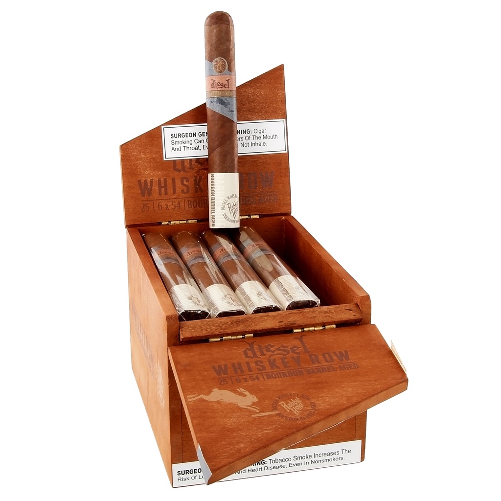 Diesel Whiskey Row Toro Box of 25 - 6" x 54