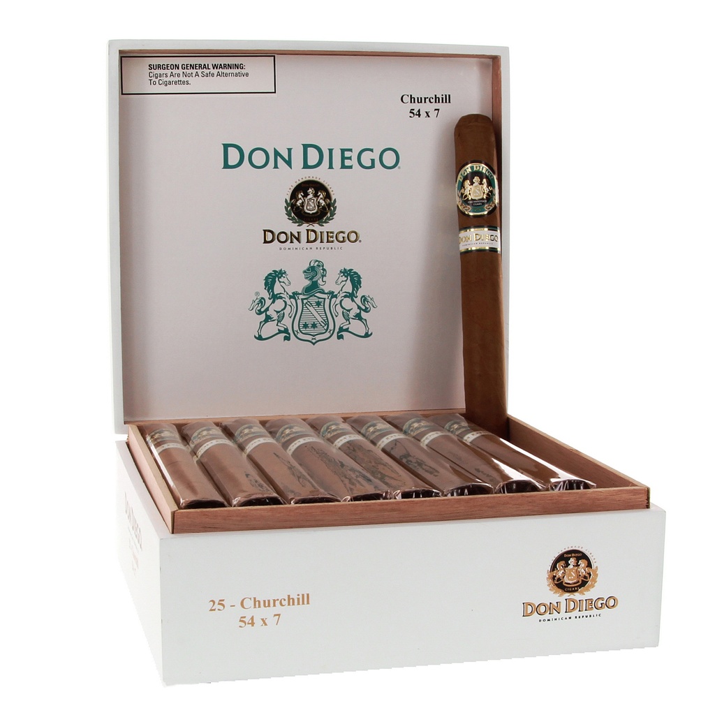 Don Diego Churchill Box of 25 - 7" x 54
