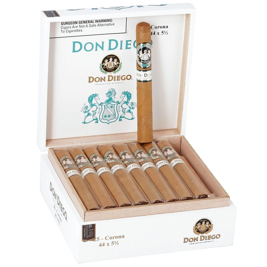 Don Diego Corona Box of 25 - 5" 1/2 x 44