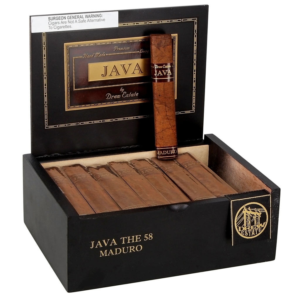 Java Maduro The 58 Box of 25 - 5" x 58