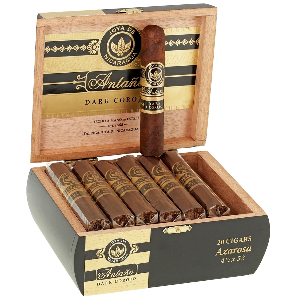 Joya de Nicaragua Antano Dark Corojo Azarosa Box of 20 - 4" 1/2 x 52
