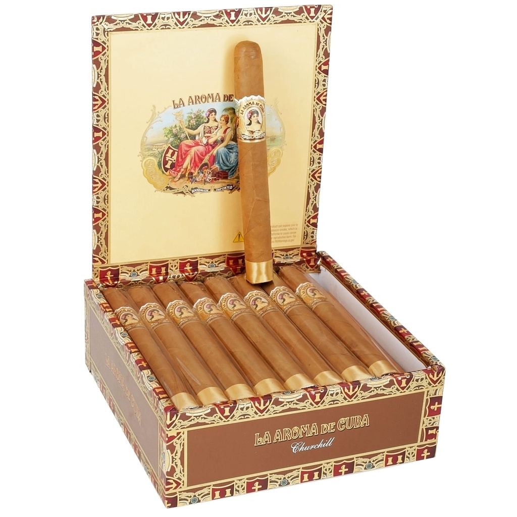 La Aroma de Cuba Connecticut Churchill Box of 25 - 7" x 50