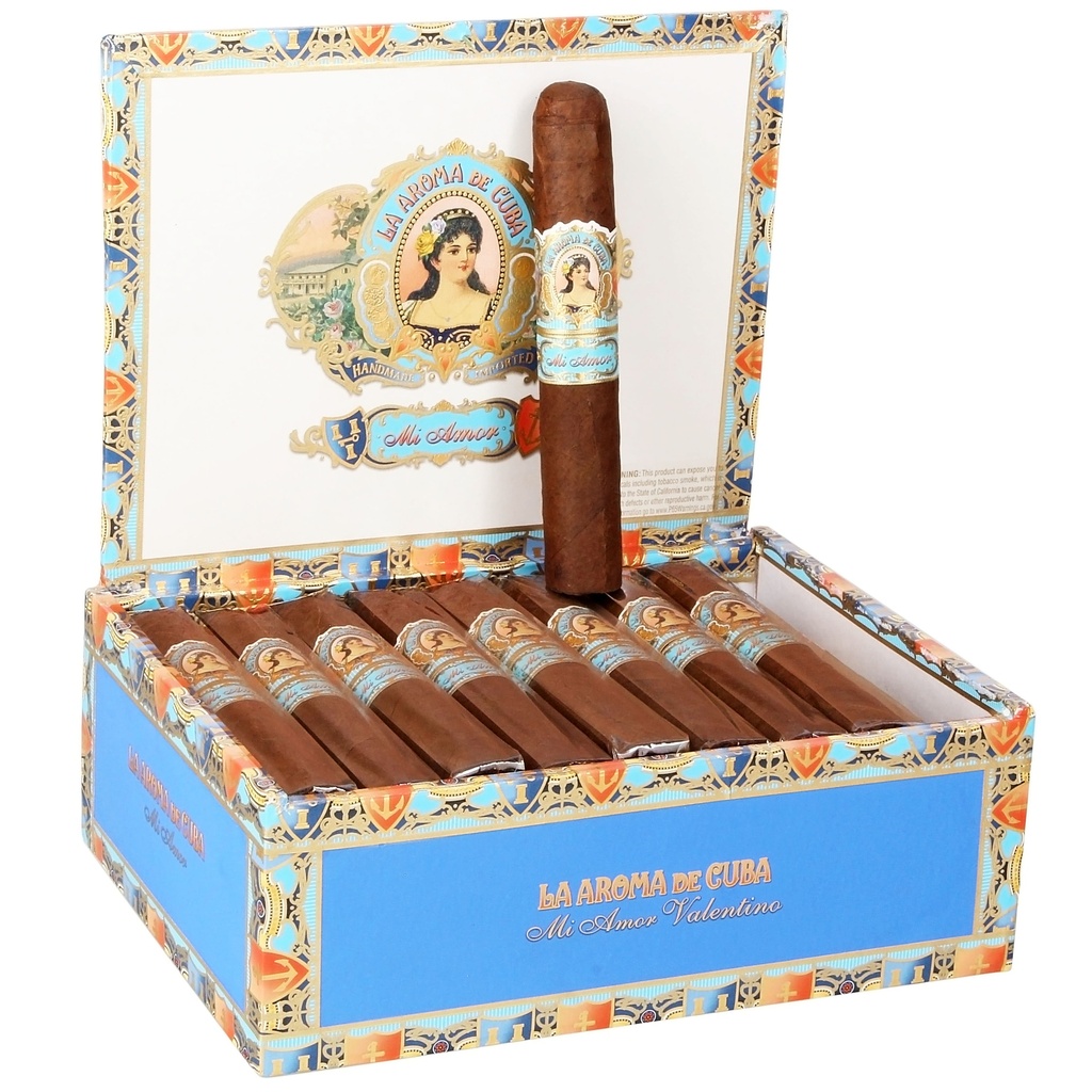 La Aroma de Cuba Mi Amor Valentino Box of 25 - 5" 3/4 x 58
