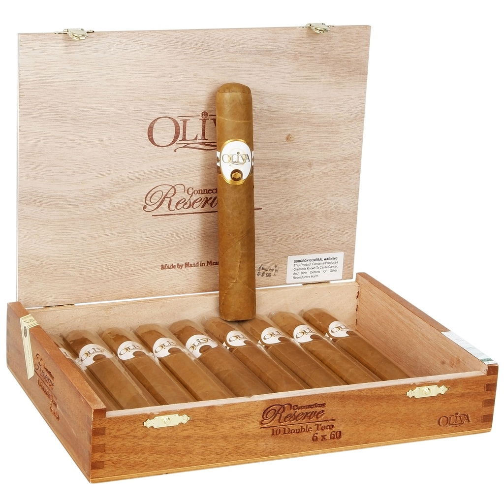 Oliva Connecticut Reserve Double Toro Box of 10 - 6" x 60