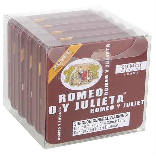 Romeo y Julieta Small Cigars Mini Aroma Red Box of 5 - 2" 7/8 x 20
