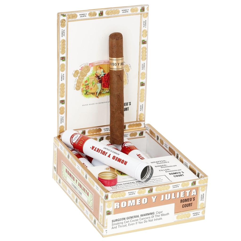 Romeo y Julieta 1875 Romeo's Court Box of 10 - 5" 1/2 x 44