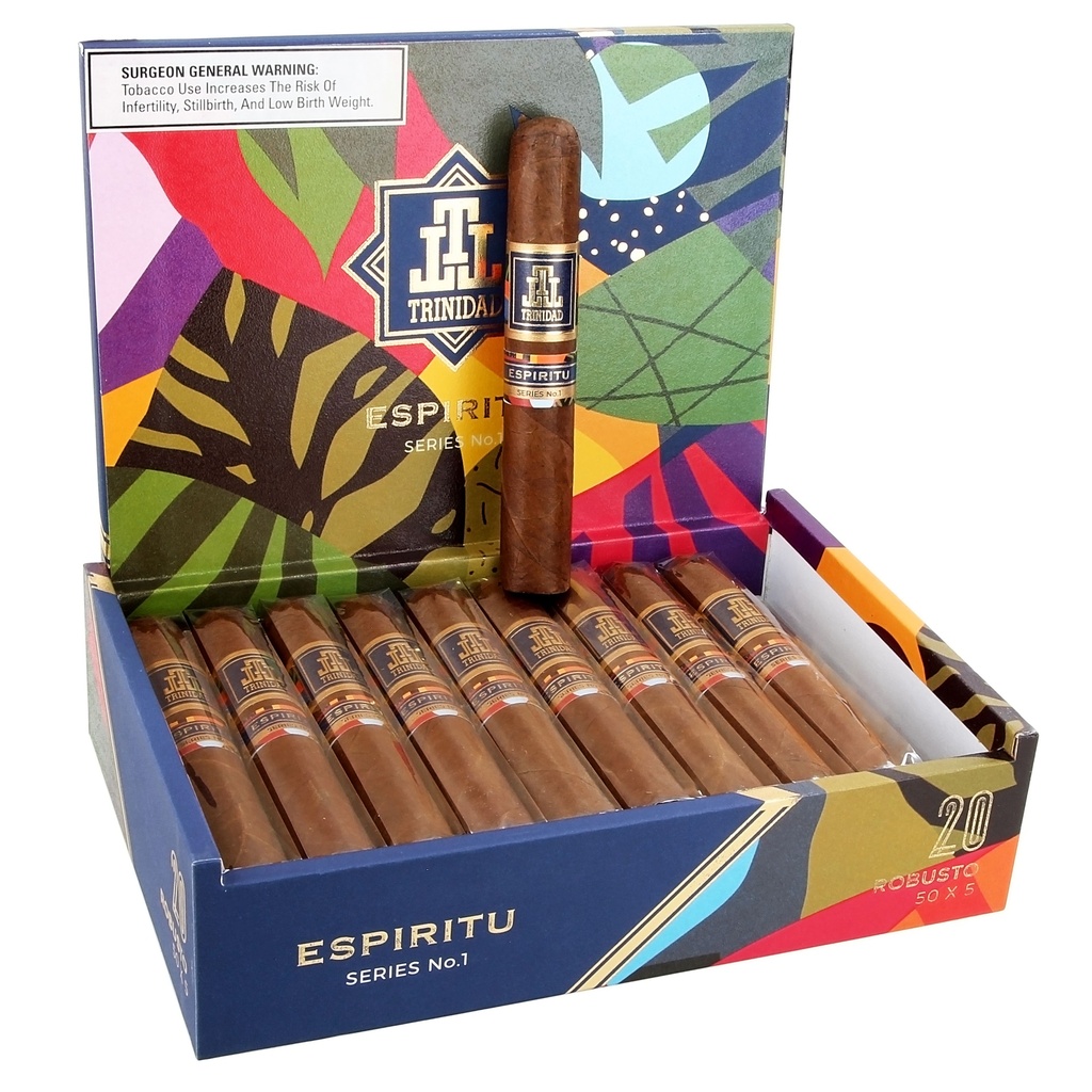 Trinidad Espiritu Robusto Box of 20 - 5" x 50