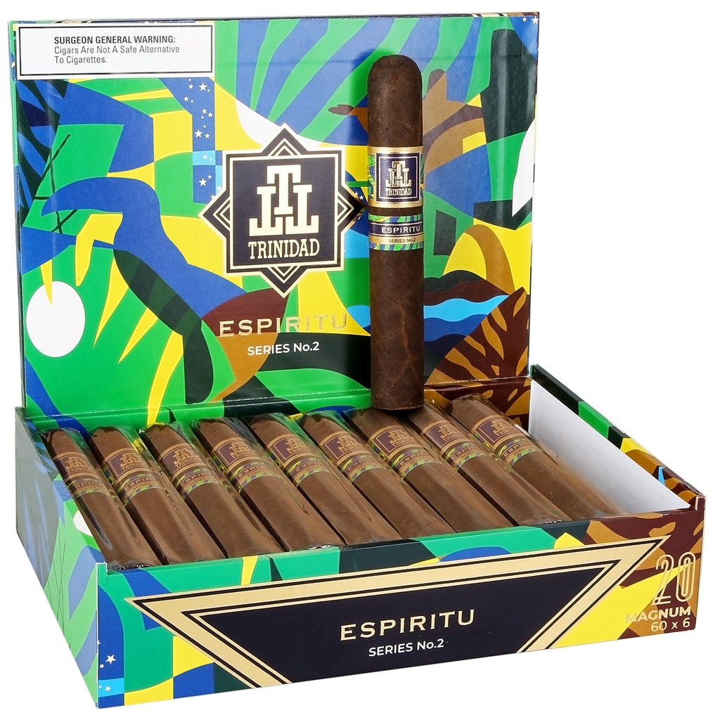 Trinidad Espiritu Series No. 2 Magnum Box of 20 - 6" x 60
