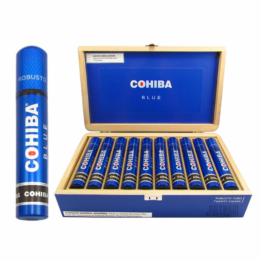 Cohiba Blue Tube Box of 20 - 5'' 1/2 x 50 