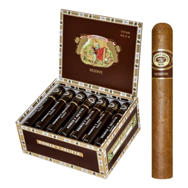 Romeo y Julieta Reserve Titan En Tubo 6" * 54 