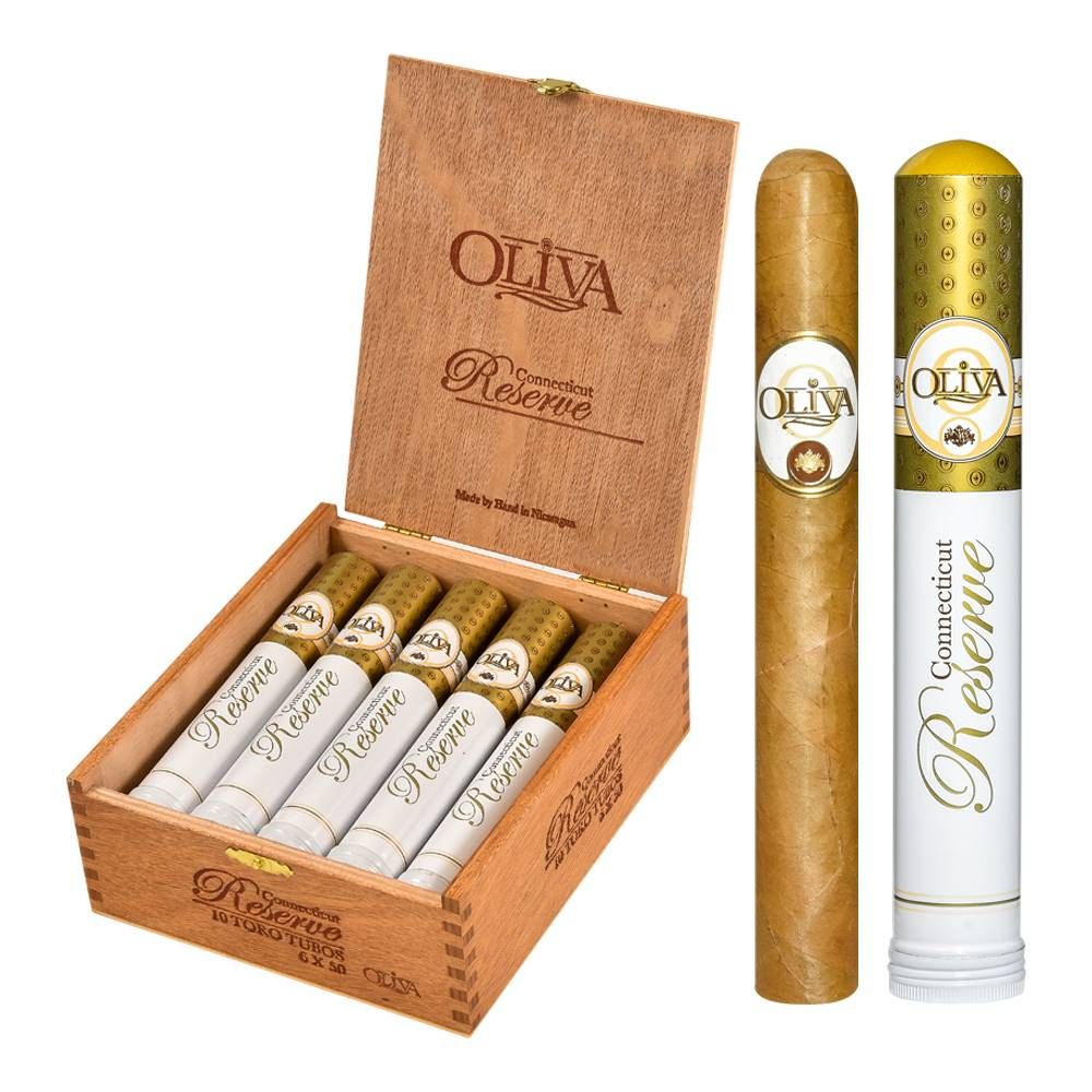 Oliva Connecticut Reserve Toro Tubo Box of 10 - 6" x 50 