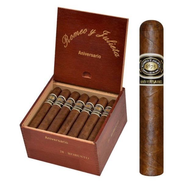 Romeo y Julieta Aniversario Robusto Box of 28 - 5" x 52  
