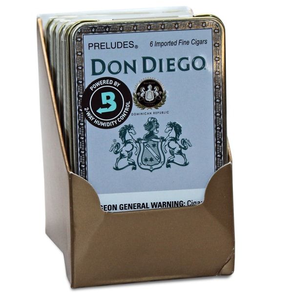 Don Diego Preludes Tin of 5 - 4" x 33  