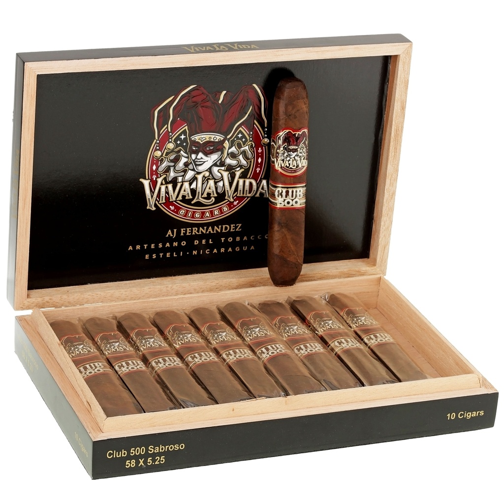 Viva La Vida 5th Anniversary Club 500 Sabroso Box of 10 - 5" 1/4 x 56