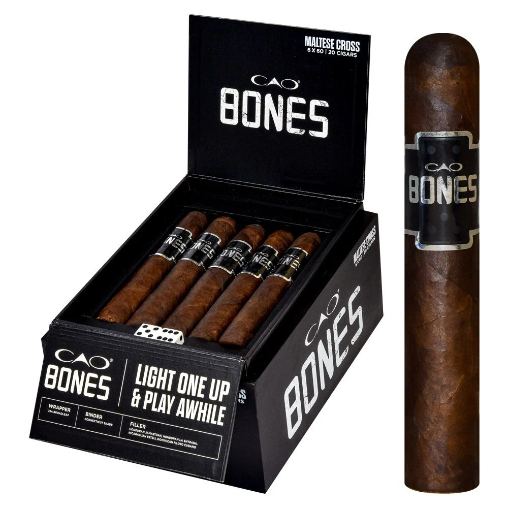 Cao Bonez Maltese Cross Box of 20 - 6" x 60