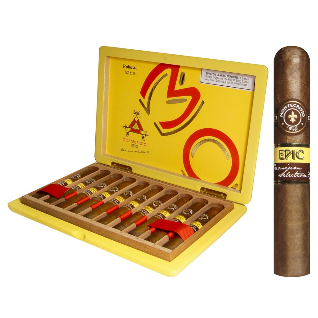 Montecristo Epic Robusto Box of 10 - 5" x 52 