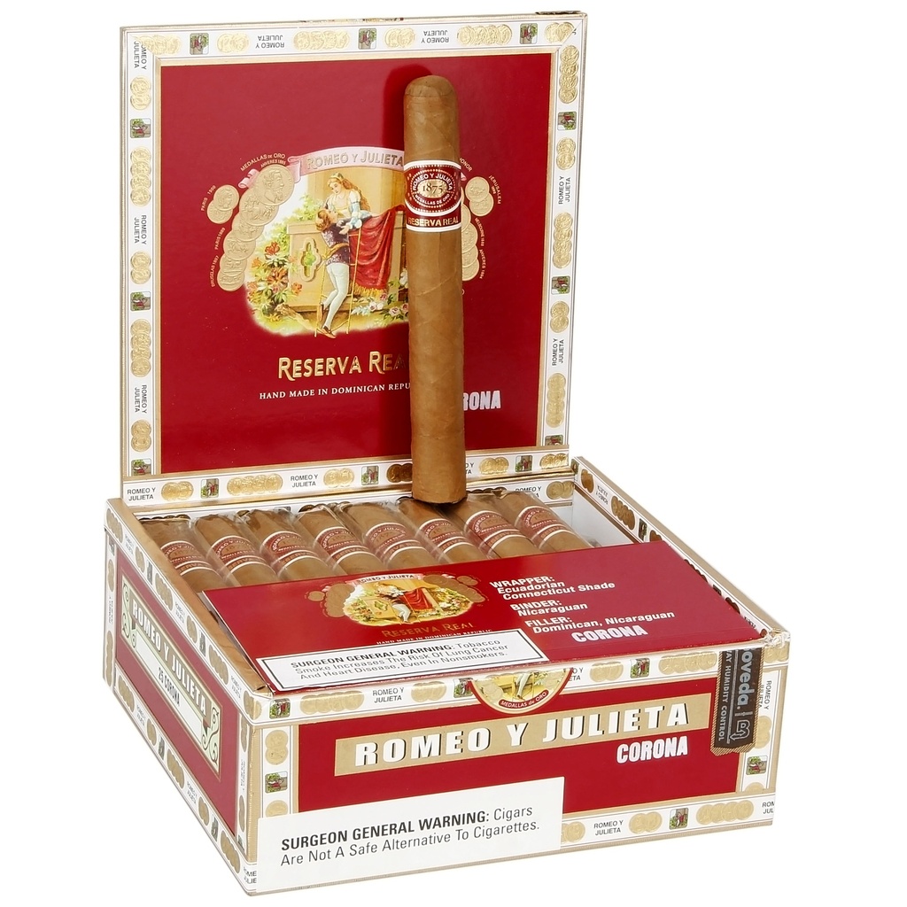 Romeo y Julieta Reserva Real Rothchilde Box of 20 - 6" x 55