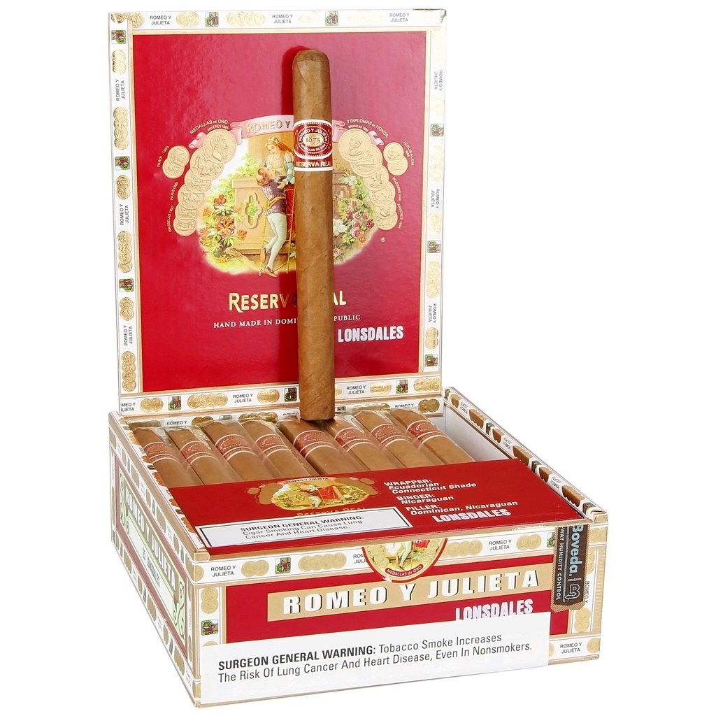 Romeo y Julieta Reserva Real No.2 BP Box of 25 - 6" 1/8 x 52