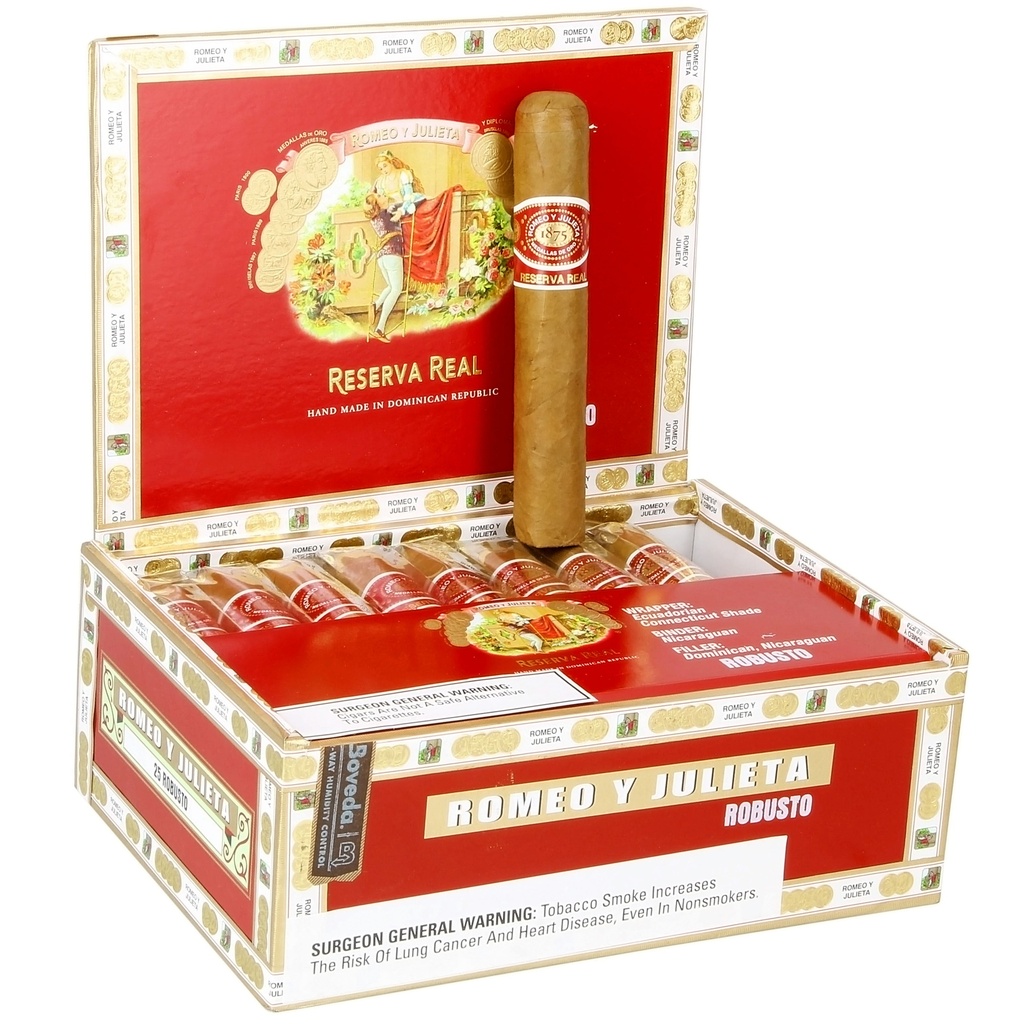Romeo y Julieta Reserva Real Robusto Box of 10 - 5" x 52 