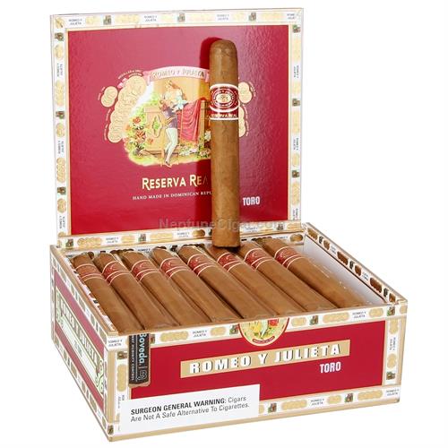 Romeo y Julieta Reserva Real Toro Box of 10 - 6" x 54
