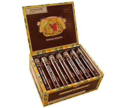 Romeo y Julieta Reserve Titan Box of 21 - 6" x 54 