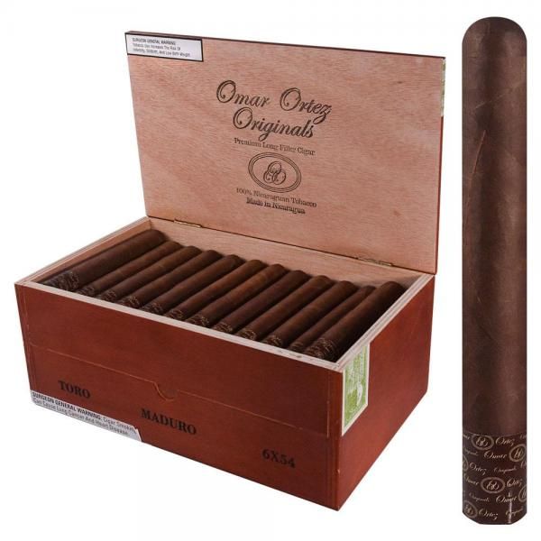 Omar Ortez Maduro Toro Box of 60 - 6" x 54