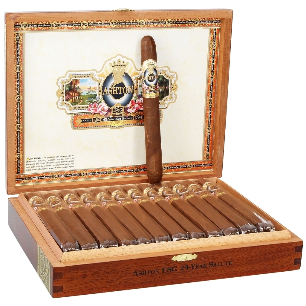 Ashton ESG 24-Year Salute (Perfecto) Box of 25 -  6" 5/8 x 48