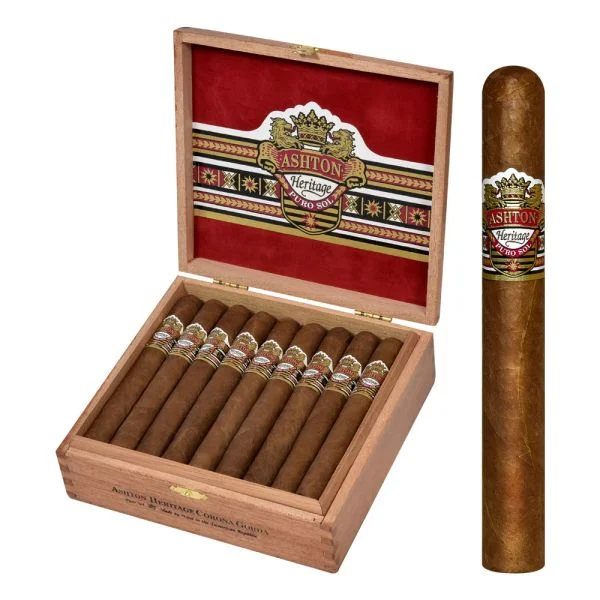 Ashton Heritage Puro Sol Corona Gorda Box of 25 - 5" 3/4 x 46