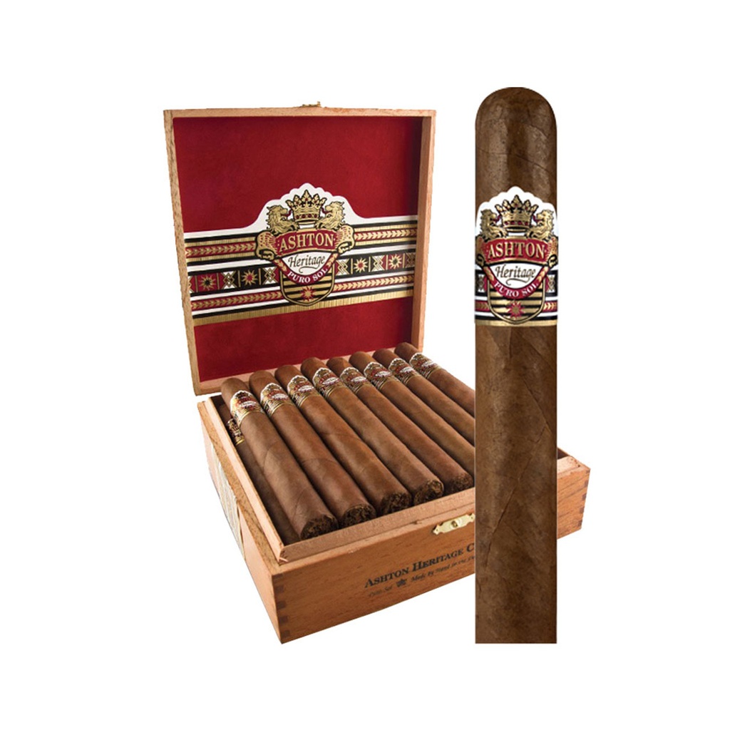 Ashton Heritage Puro Sol Double Corona Box of 25 - 7" x 52