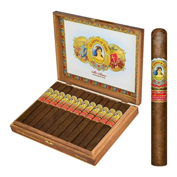La Aroma de Cuba Mi Amor Reserva Romantico Box of 24 -  6" 7/8 x 50