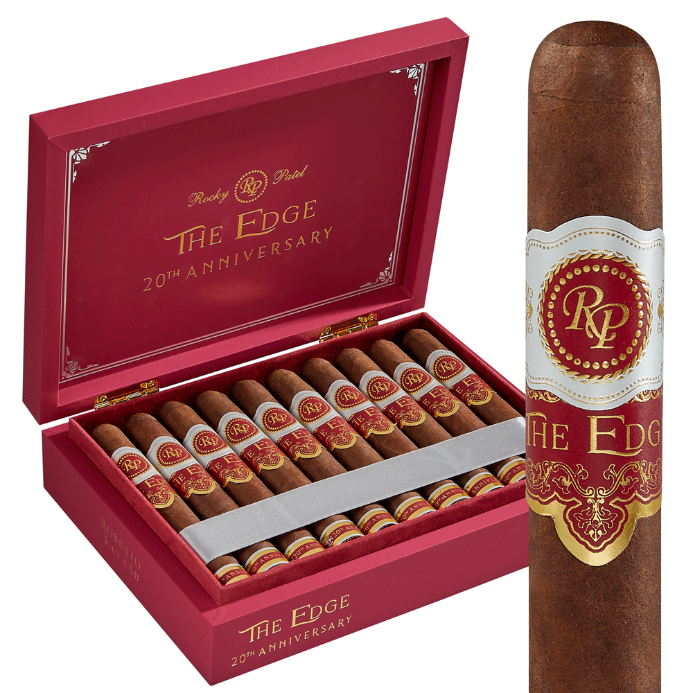 Rocky Patel The Edge 20th Anniversary Robusto Box of 20 - 5" 1/2 x 50