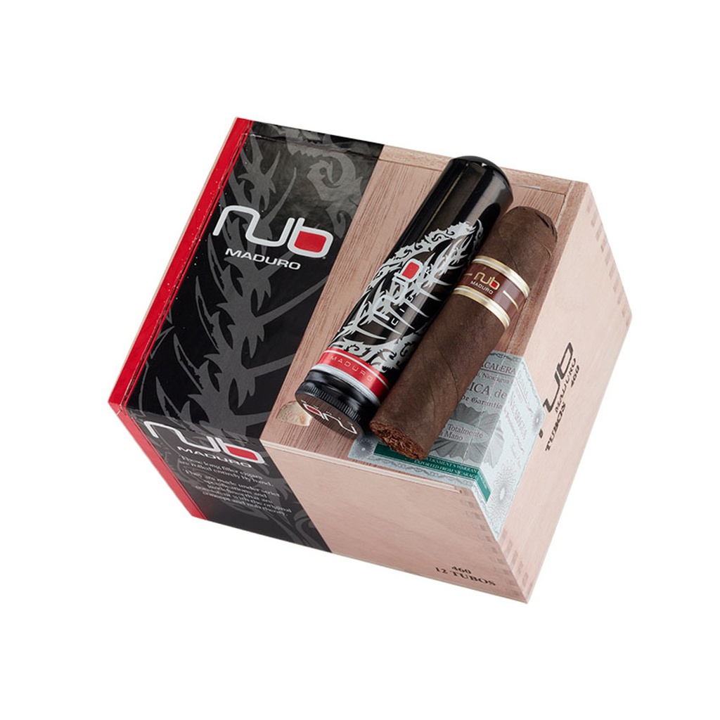 Nub Maduro Tubo 460 Box of 12 - 4" x 60