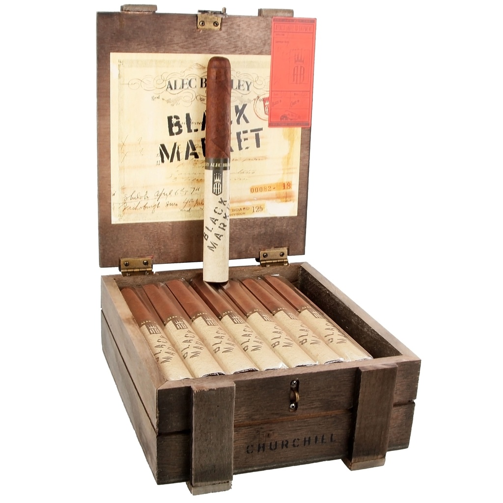 Alec Bradley Black Market Churchill Box of 24 - 7" x 50