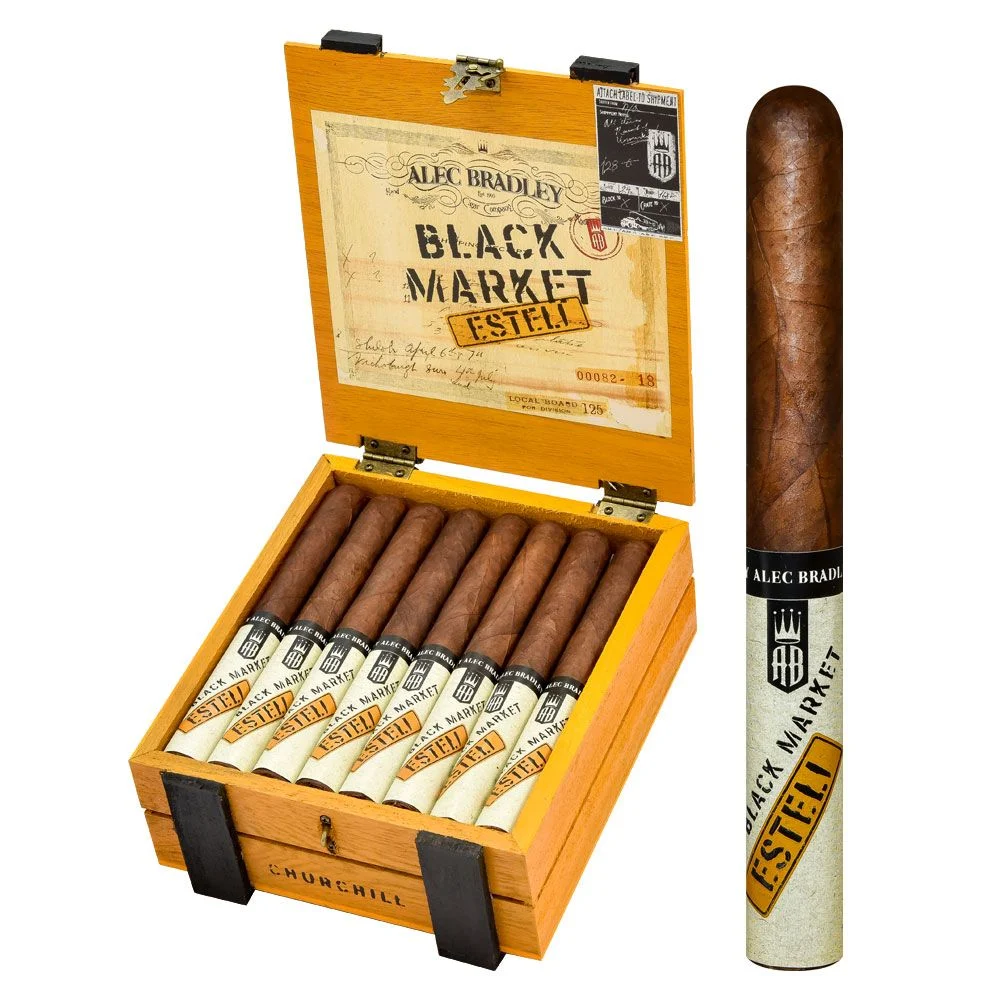 Alec Bradley Black Market Esteli Churchill Box of 24 - 7" x 50