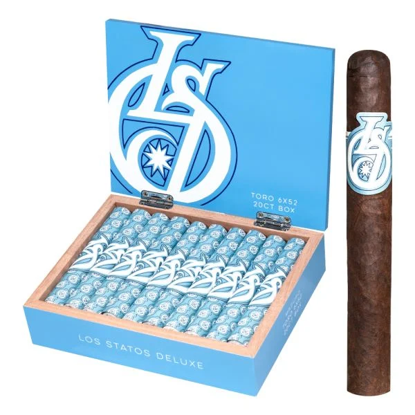 Los Statos Deluxe Maduro Toro Box of 20 - 6" x 52