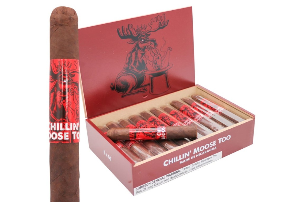 Chillin' Moose Too Robusto Box of 20 - 5" x 50