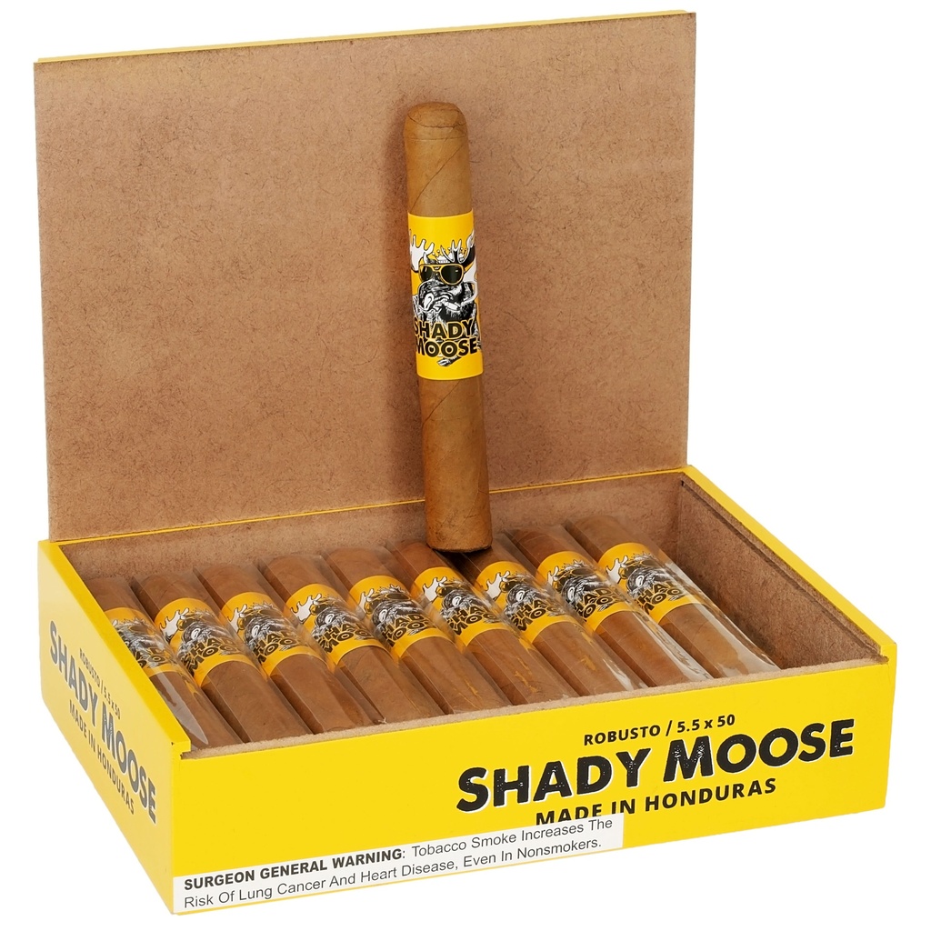 Chillin Moose Shady Moose Robusto Box of 20 - 5 1/2 x 50