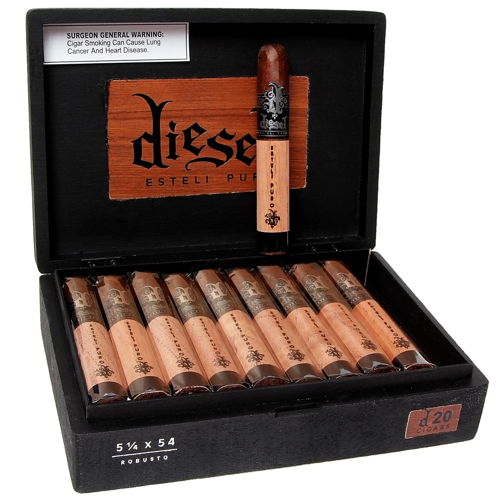 Diesel Esteli Puro Robusto Box of 20 - 5" 1/4 x 54