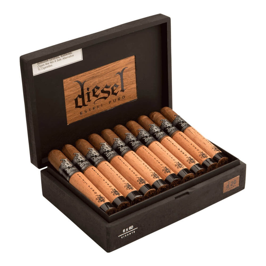 Diesel Esteli Puro Gigante Box of 20 - 6" x 60