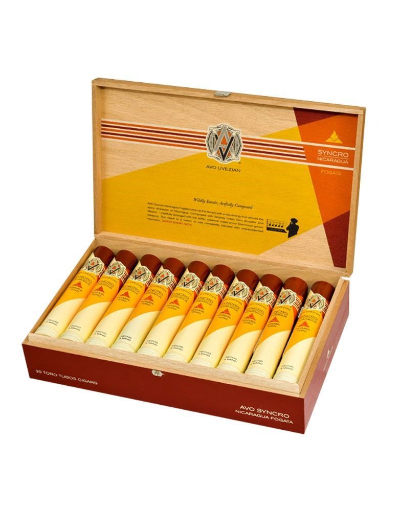 AVO Syncro Nicaragua Toro Tubos Box of 20 - 6" x 54