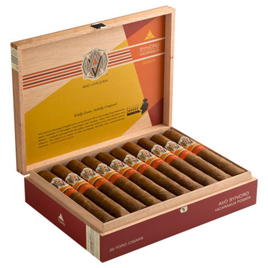 AVO Syncro Nicaragua Fogata Toro Box of 20 - 6" x 54