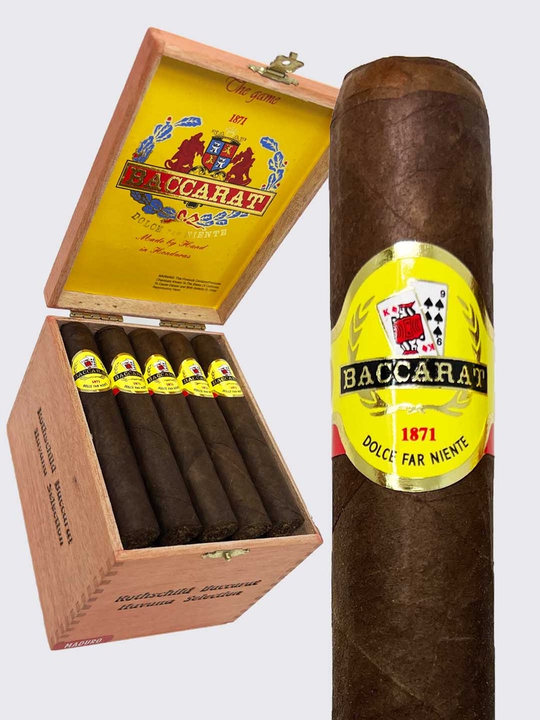 Bacarat The Game Maduro Belicoso Box of 20 - 6" 1/8 x 54/42