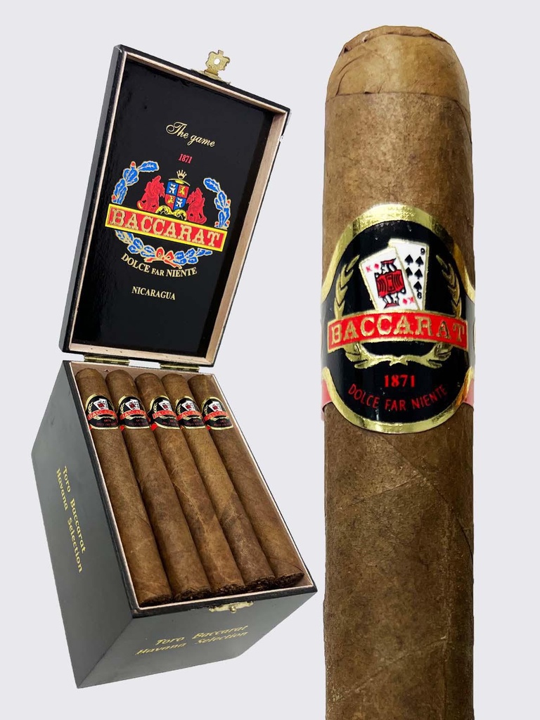 Bacarat The Game Nicaragua Toro Box of 25 - 6" x 50