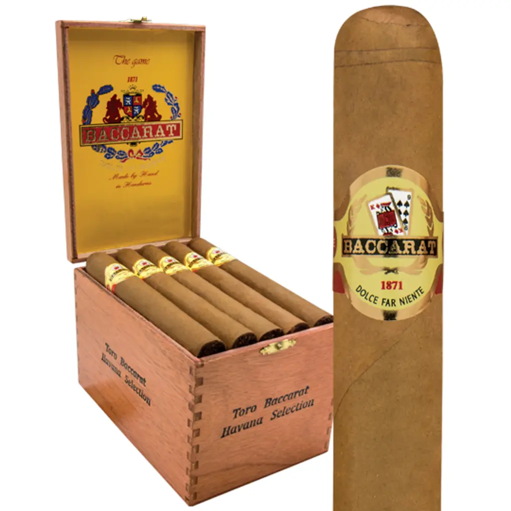 Bacarat The Game Nicaragua Churchill Box of 25 - 7" x 48